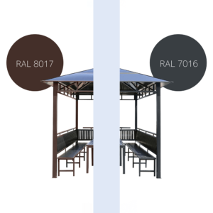 3x3m-es pavilon, szaletli, filagória, kerti kiülő